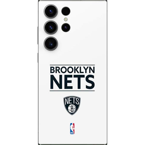 NBA Brooklyn Nets Standard - White Galaxy S25 Ultra Skin